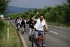Foto: Begunci na kolesih čez Balkan v Evropo