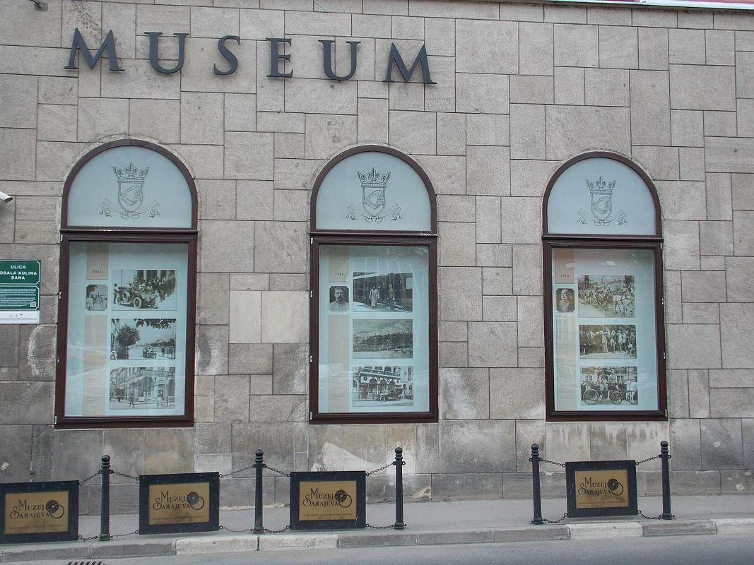Muzej Sarajeva stoji na mestu, kjer je Gavrilo Princip ustrelil Franca Ferdinanda.