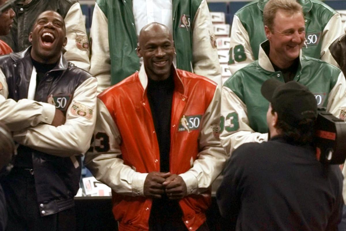 Michael Jordan in Larry Bird