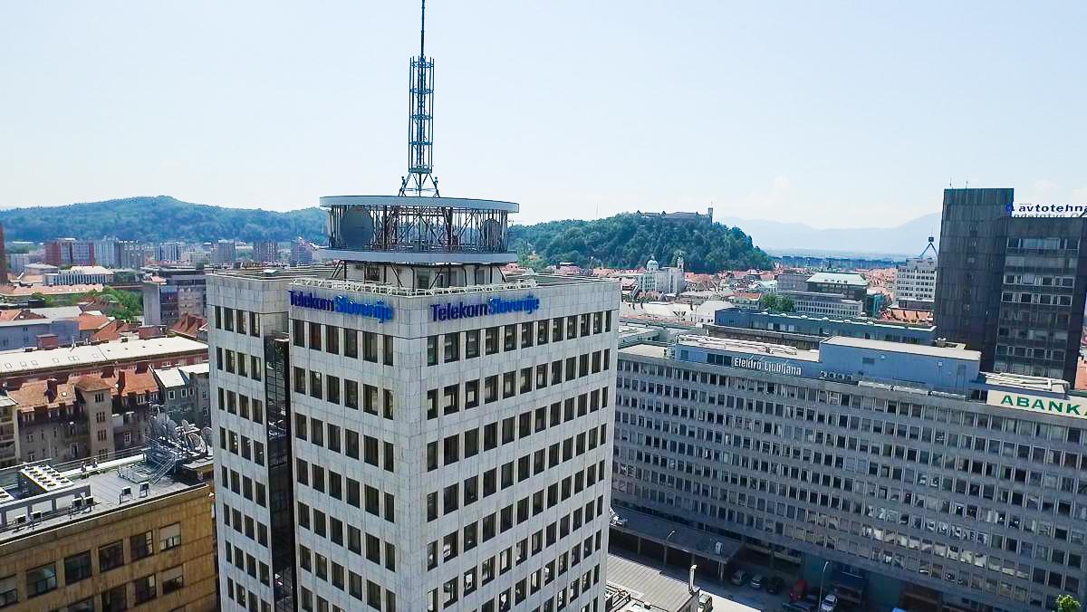 Stavba Telekoma Slovenije v Ljubljani Foto: MMC RTV SLO