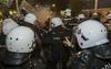 Foto: Spopadi med protestniki in policijo v Podgorici