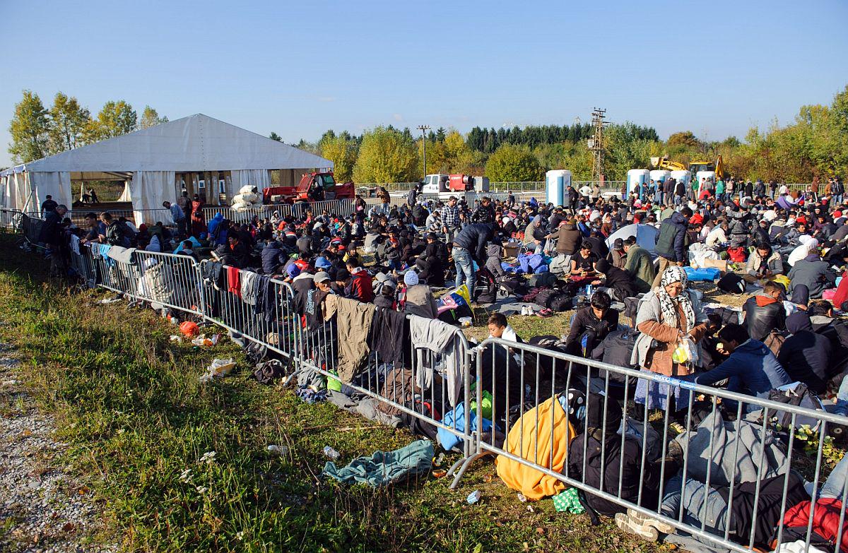 Na območju Rigonc sicer zeleno mejo iz dneva v dan prestopa na tisoče prebežnikov. Medtem ko pristojni zagotavljajo, da Slovenija za prebežnike poskrbi dobro, pa v organizaciji Amnesty International Slovenije opozarjajo, da ni dopustno, da več tisoč beguncev spi na prostem. Foto: BoBo