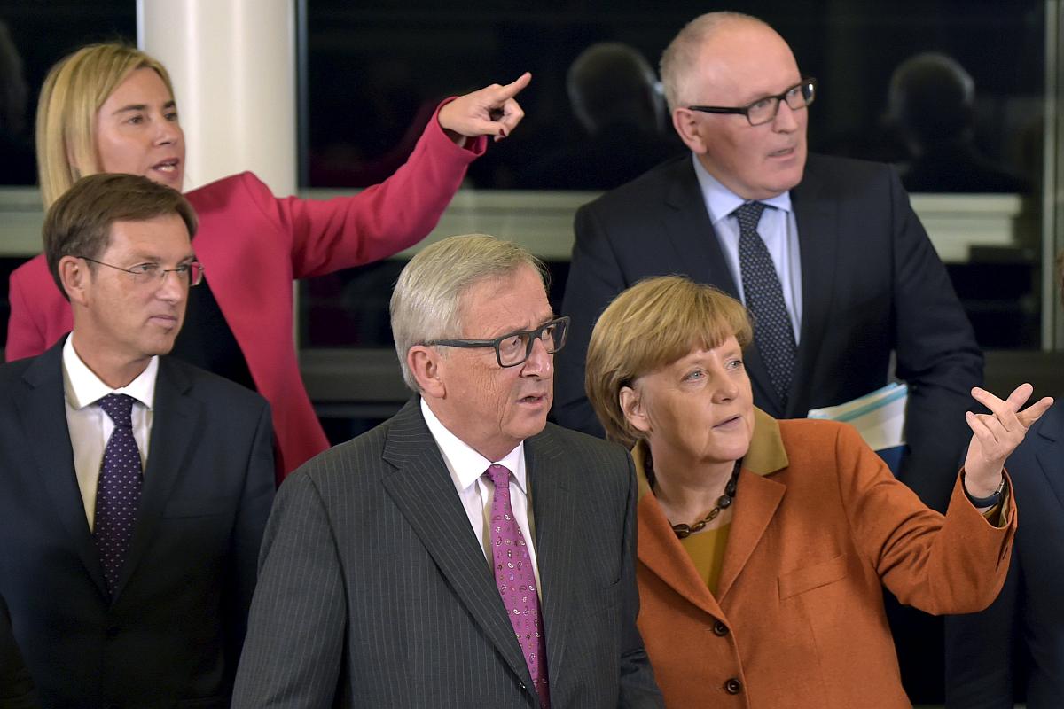 Miro Cerar, Jean-Claude Juncker in Miro Cerar