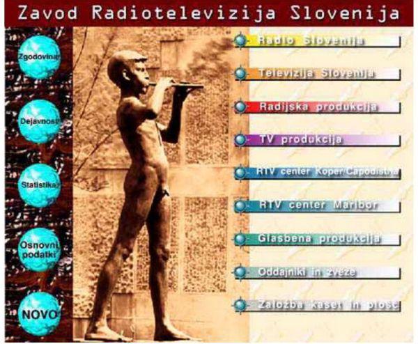 Taka je pred 20 leti spletna stran rtvslo.si. Foto: MMC RTV SLO
