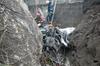 Foto: Težave z oskrbo vode in elektrike po plazu v Trbovljah