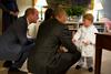 Foto: Mali princ George Obamo pričakal kar v pižami