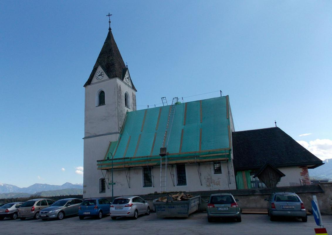 Cerkev sv. Jakoba v Pokrčah.