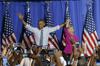Prvi skupni nastop Obame in Hillary Clinton v senci afere z e-pošto
