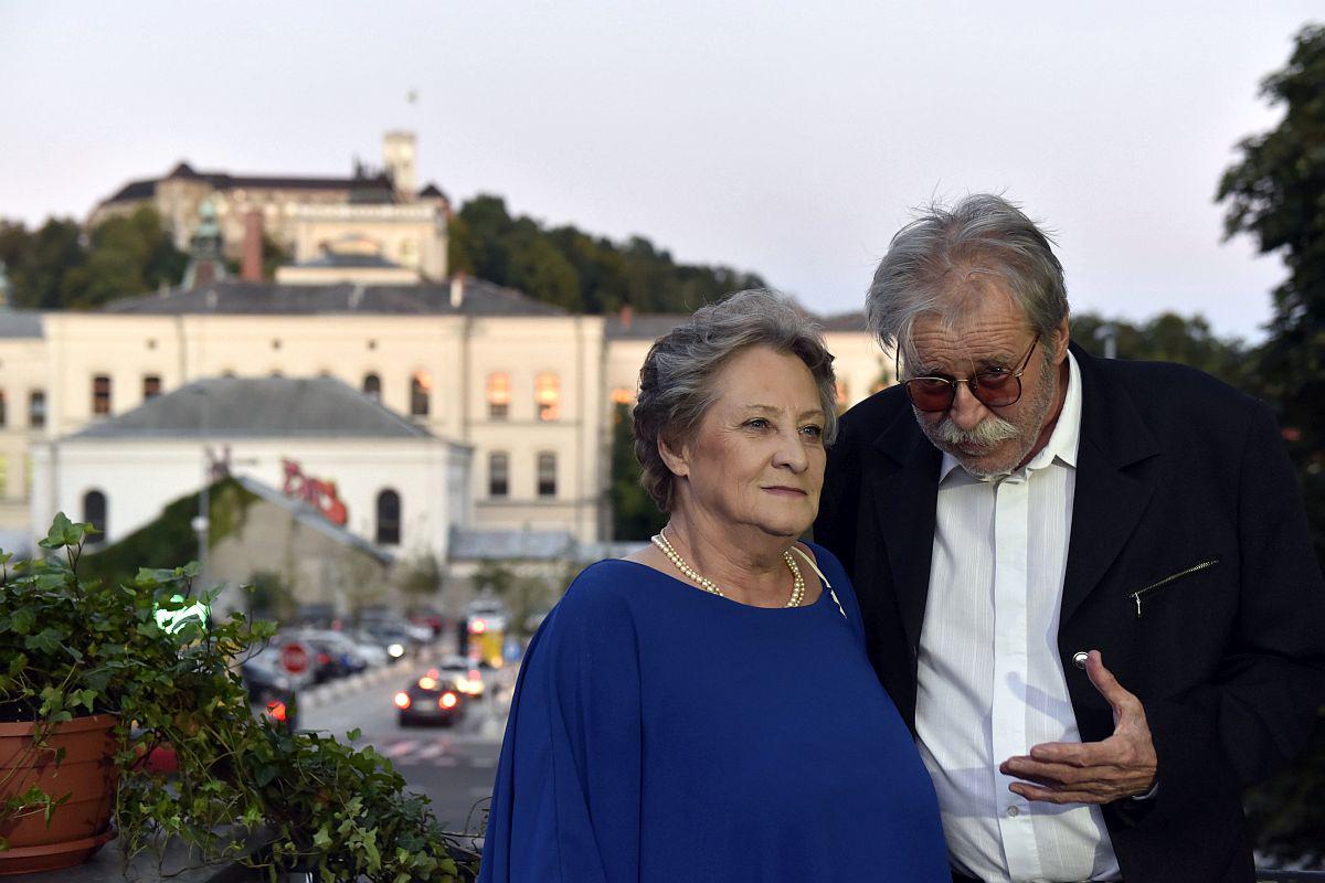 Klasiko Dolina smri sta si ogledala tudi igralca Tugo Štiglic in Eveline Wohlfeiler, ki sta prvič po snemanju filma srečala maja na projekciji klasike v Cannesu. Foto: Ziga Zivulovic jr./BoBo