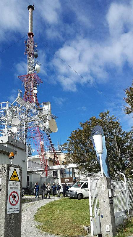 Antenski stolp na Nanosu, na katerem je tudi DAB+ oddajnik. Foto: 
