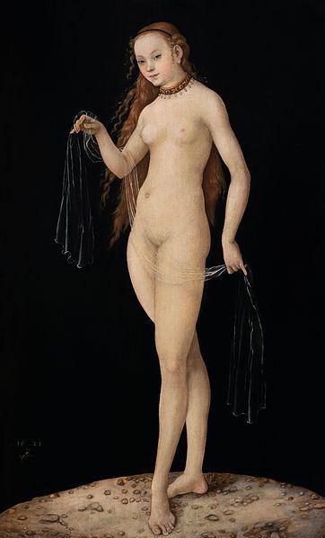 Lucas Cranach st.: Venera, 1531.