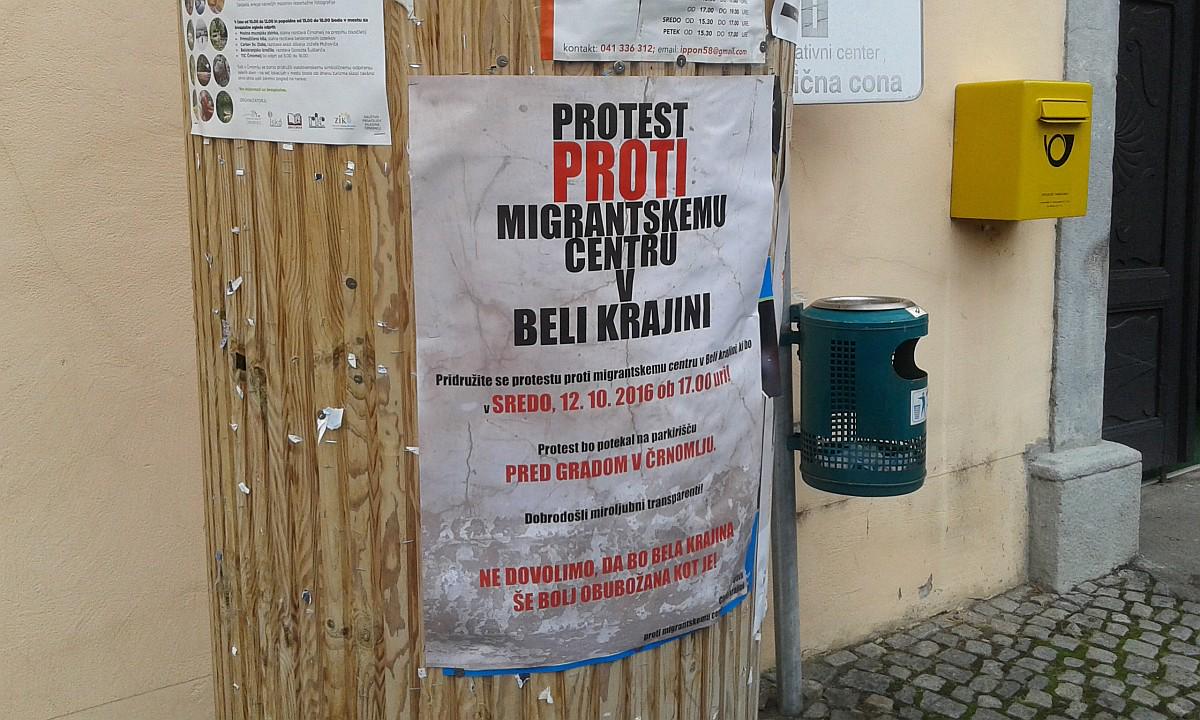 A civil initiative opposing the establishment of a migrant centre in the Bela Krajina region has also been formed. Foto: MMC RTV SLO/Jože Žura