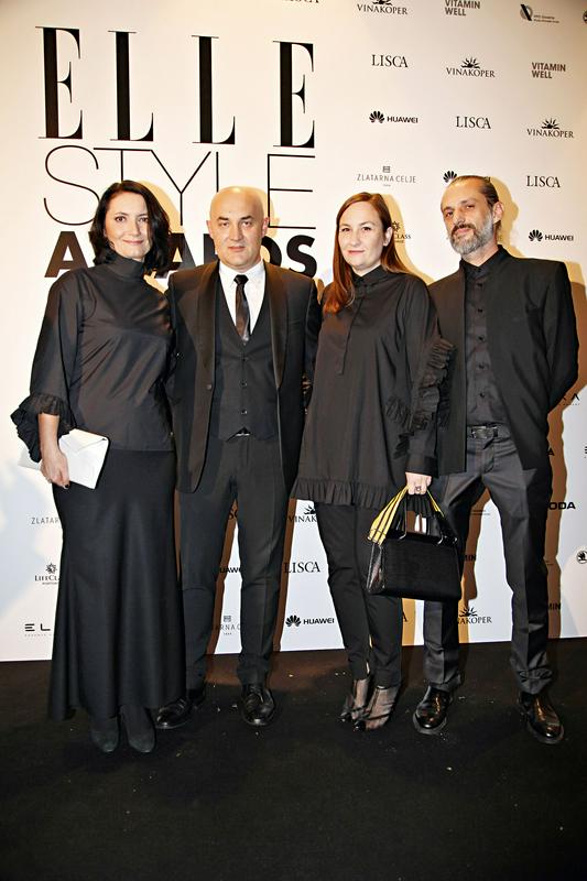 Goran Garevski (drugi z leve) s spremljevalko in Nataša Peršuh (druga z desne) s spremljevalcem Foto: Elle