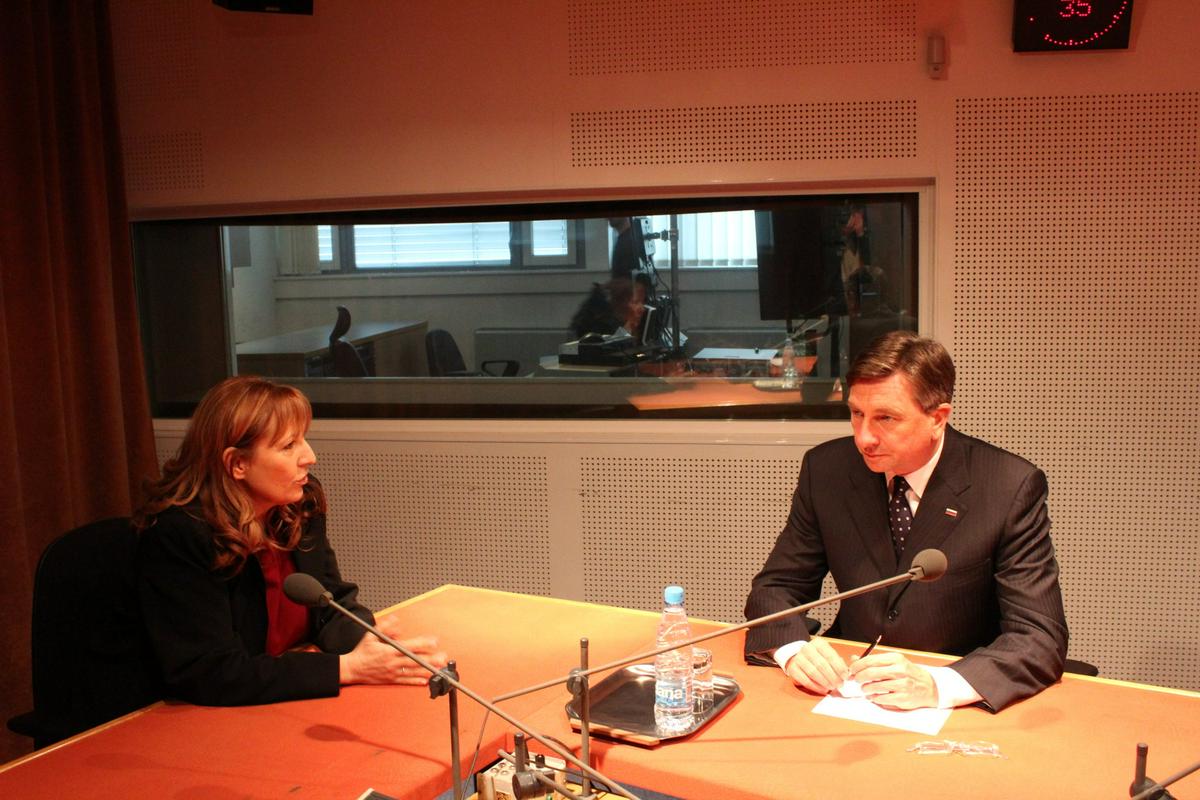 Predsednik republike Borut Pahor je spregovoril o aktualnih političnih dogodkih ob koncu leta. Foto: Aleš Ogrin/Radio Slovenija