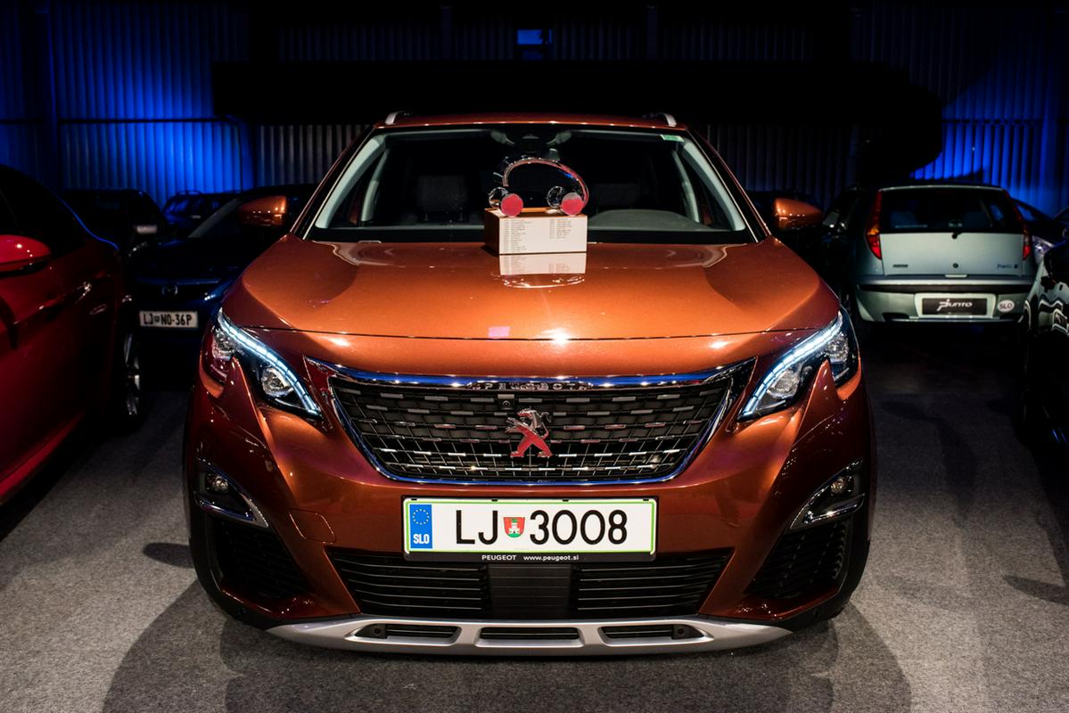 Peugeot je po 15 letih spet slovenski avto leta. Po modelu 307 se je z laskavim nazivom okitil še 3008. Foto: Boštjan Podlogar / MMC RTV SLO