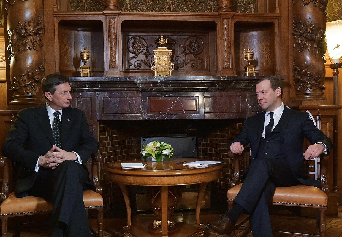 Pahor in Medvedjev