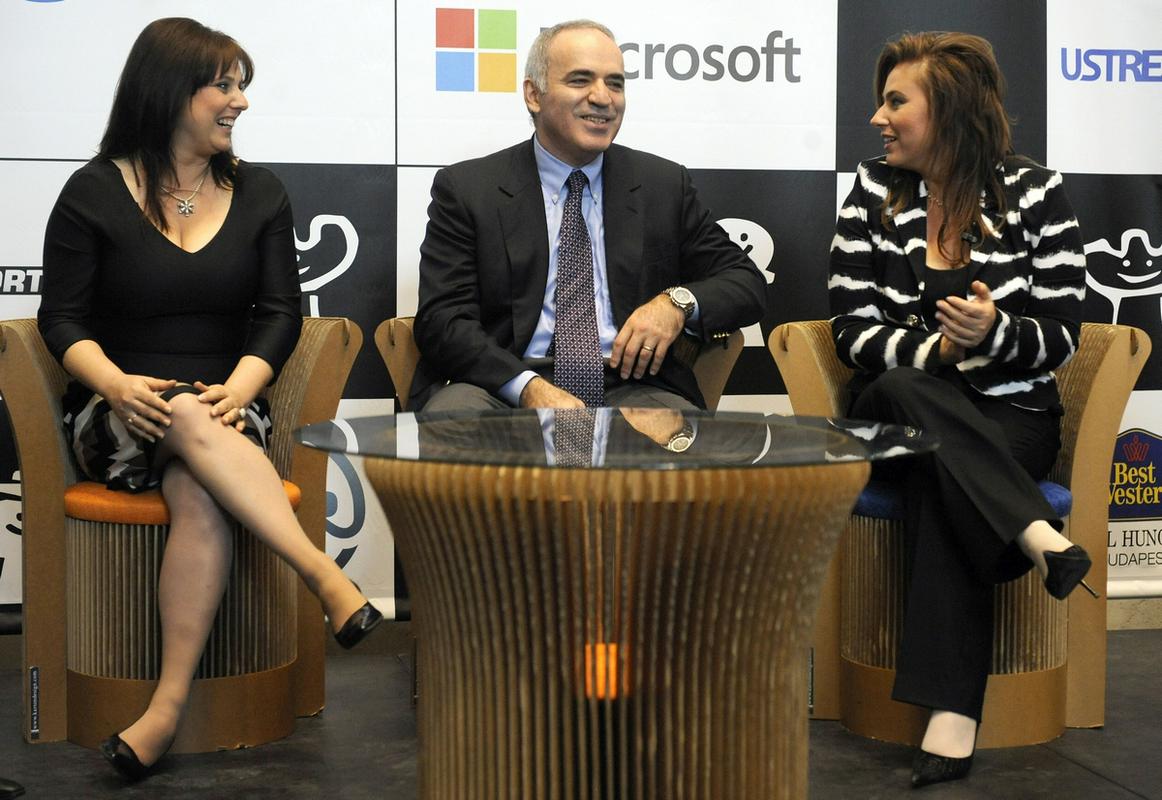 Sofija Polgar, Garij Kasparov in Judit Polgar