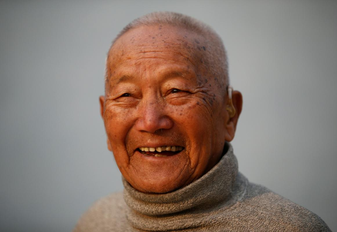 85-letni Min Bahadur Šerčan je imel naziv najstarejšega na Everestu med letoma 2008 in 2013. Foto: Reuters