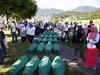 Ob 22. obletnici genocida v Srebrenici v Potočarih pokopali posmrtne ostanke 71 žrtev
