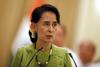 Aung San Su Či prvič po februarskem vojaškem udaru na sodišču