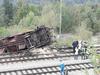 Foto: Pri Verdu se je iztiril tovorni vlak, škode za več sto tisočakov