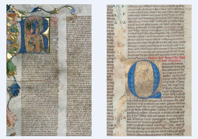 Gregor Veliki: Moralije o Jobu; Ljubljana, Nadškofijski arhiv, Ms 10; Heinrich Aurhaym in Jakob Chaczpek; Kranj, 1410–1412.