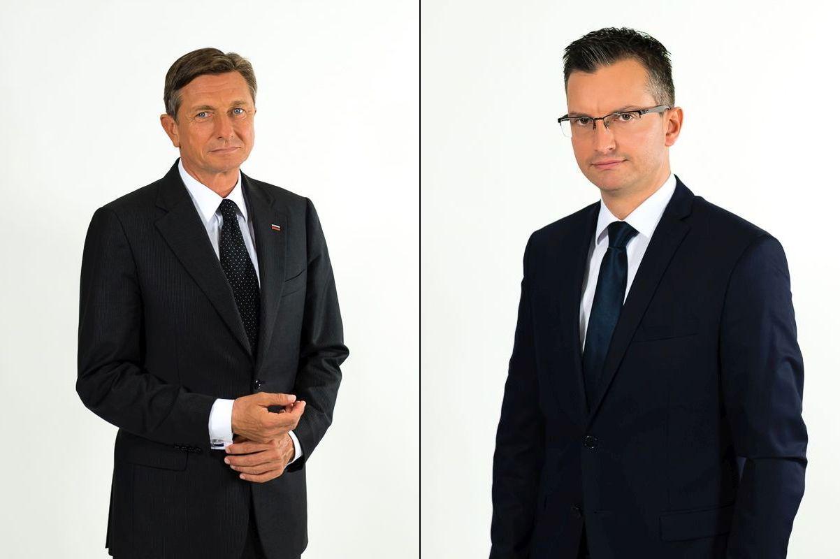 Kaj odvzeti in kaj dodati funkciji predsednika države? Razmišljala sta kandidata Borut Pahor in Marjan Šarec. Foto: MMC RTV SLO/Miloš Ojdanić
