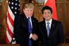 Trump in Abe glede S. Koreje složna, glede trgovine ne