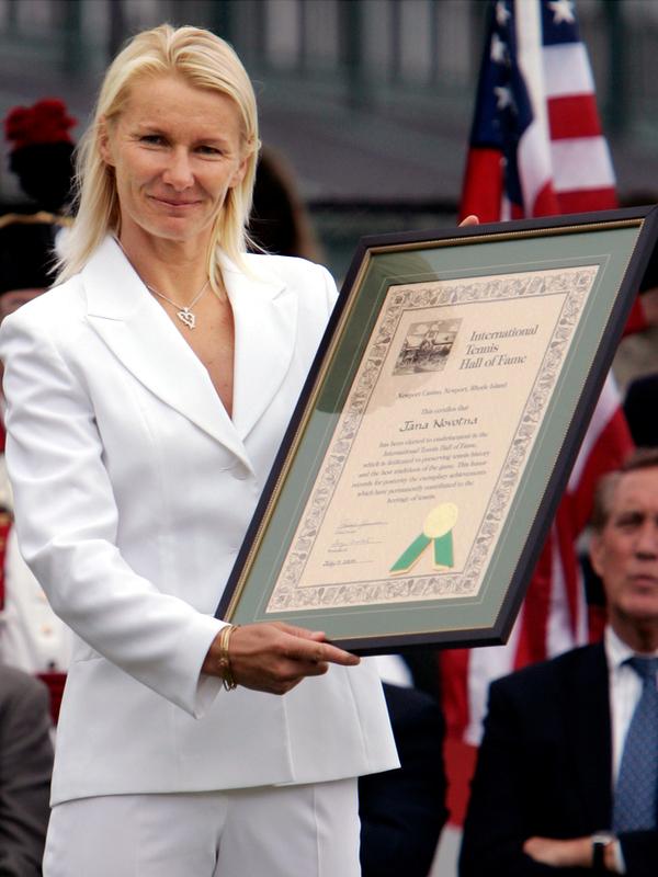 Jana Novotna je bila leta 2005 sprejeta v teniško hišo slavnih. Foto: Reuters