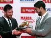 Messi tako kot Ronaldo četrtič prejel zlato kopačko