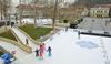 Foto: Ljubljana z Ledeno fantazijo dobila eno večjih drsališč v Evropi