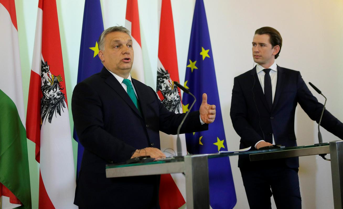 Orban in Kurz sta delovala precej usklajeno. Foto: Reuters