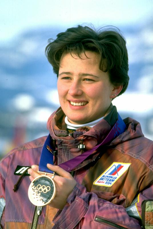 Katja Koren z olimpijsko medaljo leta 1994 Foto: BoBo