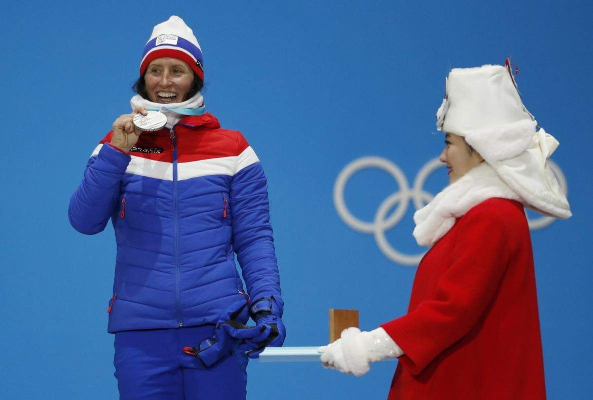 Marit Björgen se je poslovila s 15 olimpijskimi medaljami. Foto: Reuters
