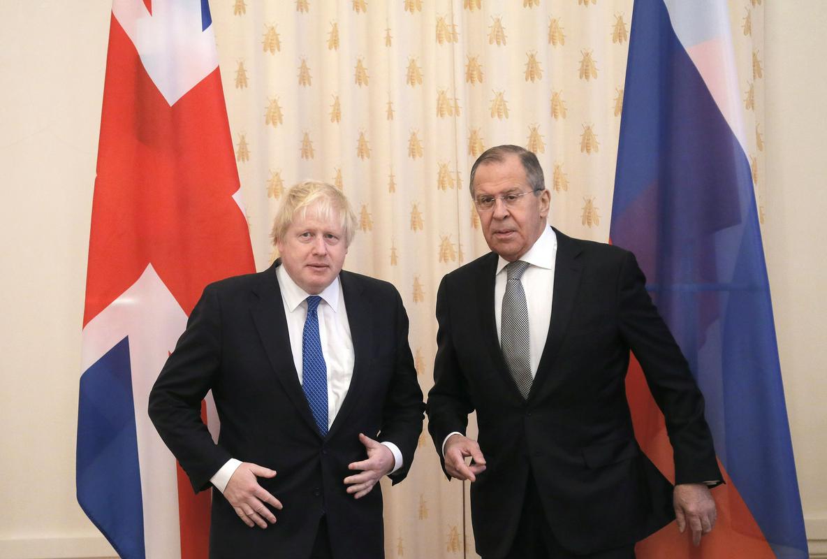 Boris Johnson in Sergej Lavrov