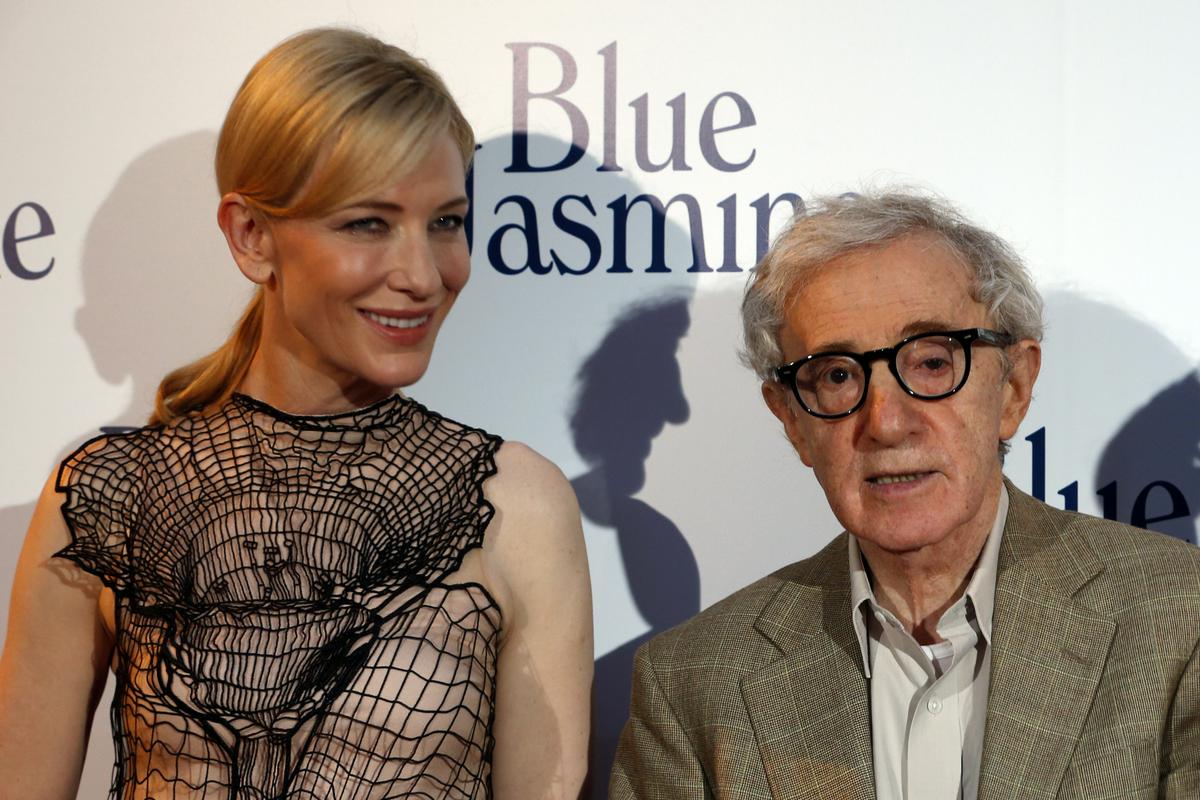 Woody Allen je vedno slovel kot režiser, ki snema precej žensko orientirane filme, igralke v njegovih filmih pa so nemalokrat osvajale najvišje nagrade - Cate Blanchett je oskarja prinesel film Otožna Jasmine. Foto: Reuters
