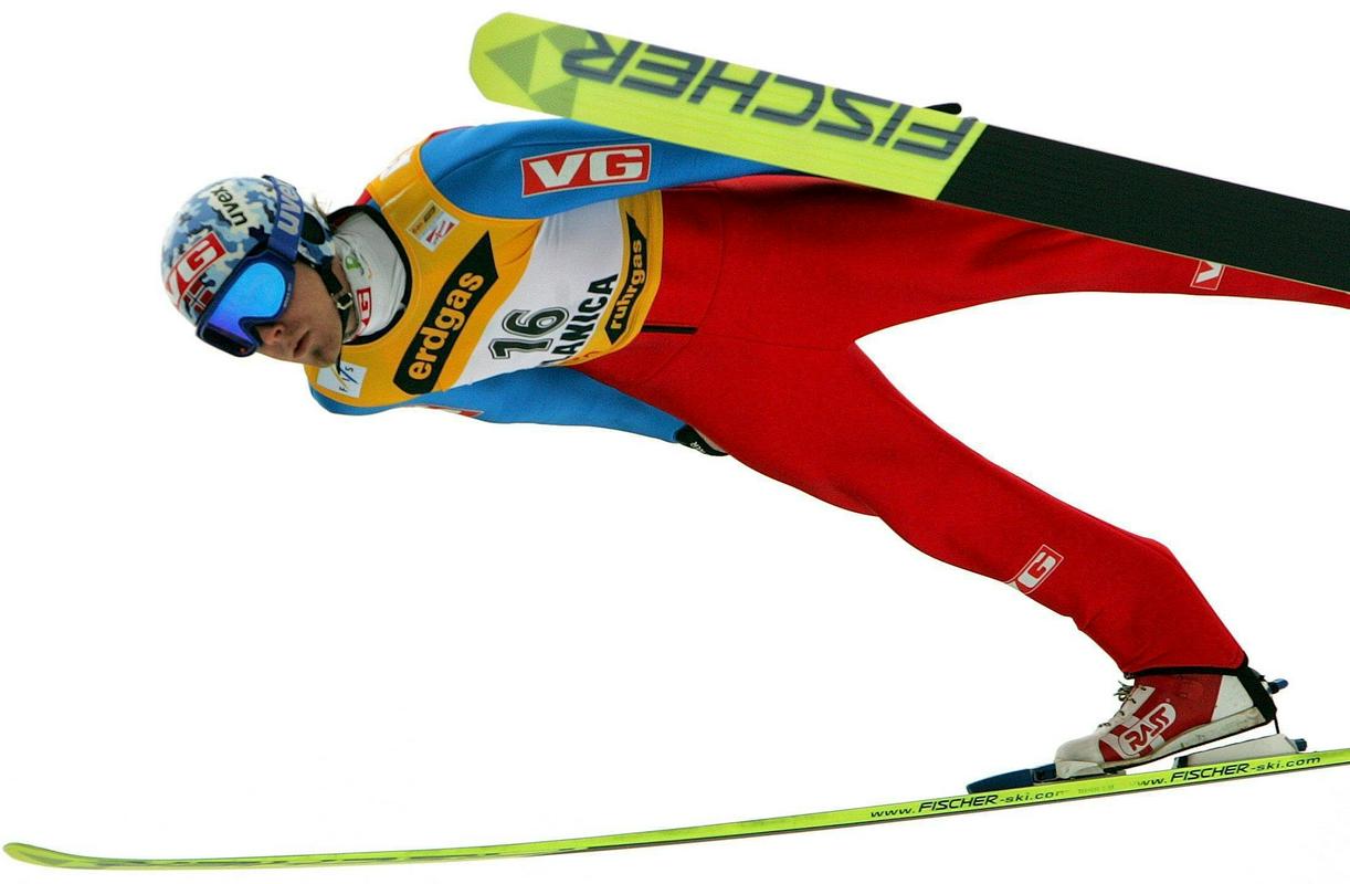 Björn Einar Romören je leta 2005 postavil svetovni rekord (239 metrov), ki je veljal šest let. Norvežan je vedno najraje skakal prav v Planici, kjer je zmagal tudi leta 2006. Foto: EPA