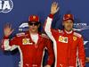 Prva vrsta v Bahrajnu rdeča: Vettel prvi, Kimi drugi