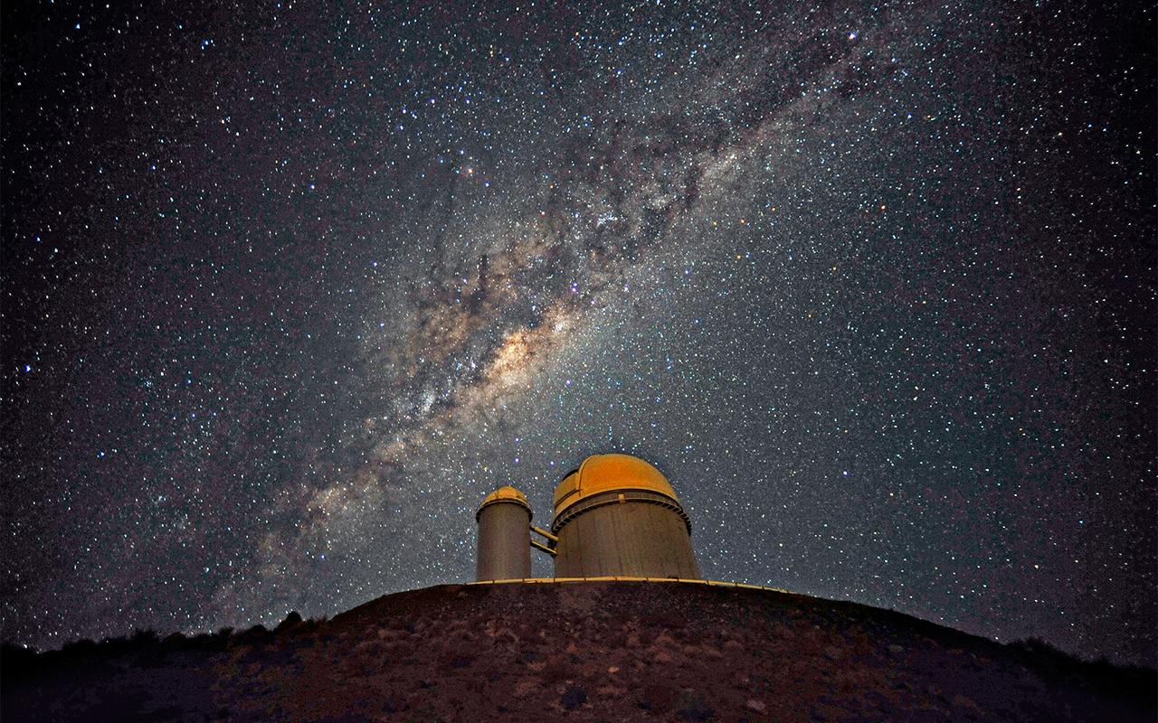Teleskop La Silla in Mlečna cesta
