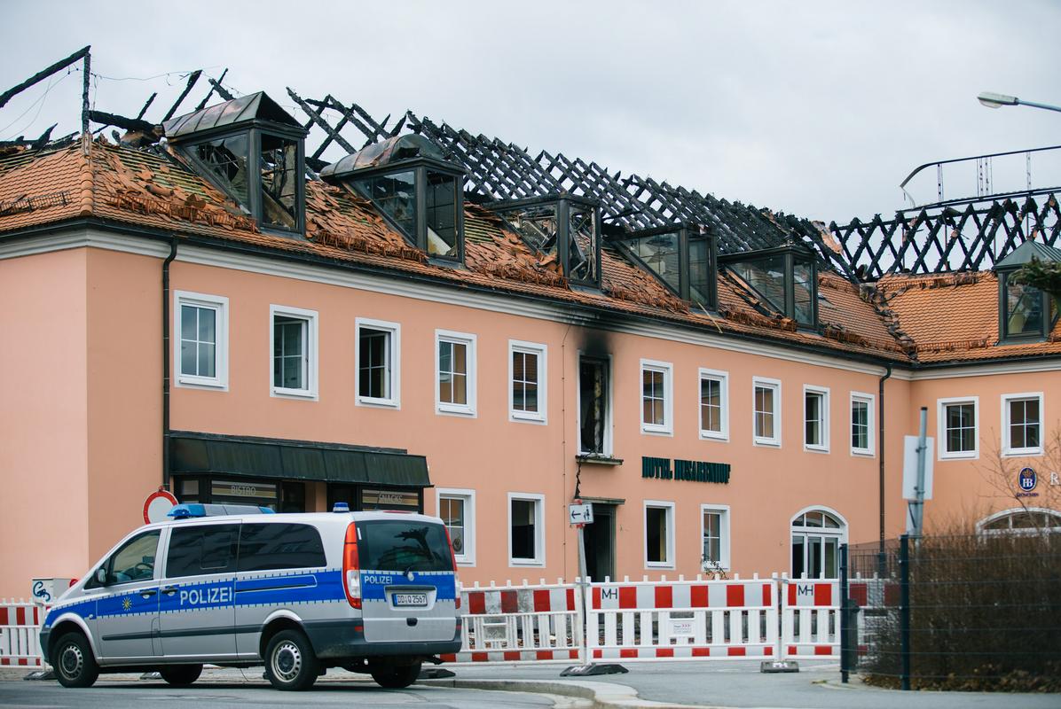 Požig begunskega centra v Bautznu