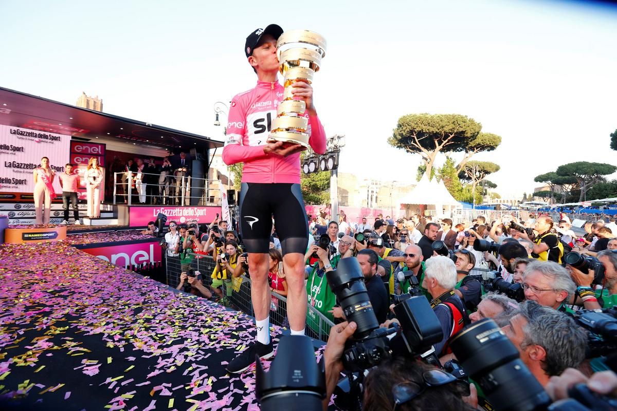 Chris Froome je leta 2018 s pogumnim napadom v 19. etapi dosegel skupno zmago. Foto: Reuters