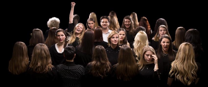 Ženski pevski zbor Carmen manet je v Rigi na tekmovanju evrovizijskih zborov postal Evrovizijski zbor leta 2017. Foto: Cankarjev dom