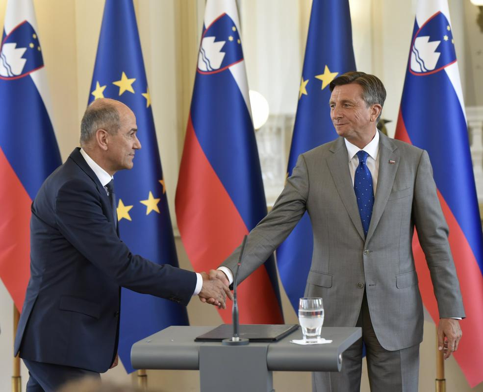 Janez Janša in Borut Pahor