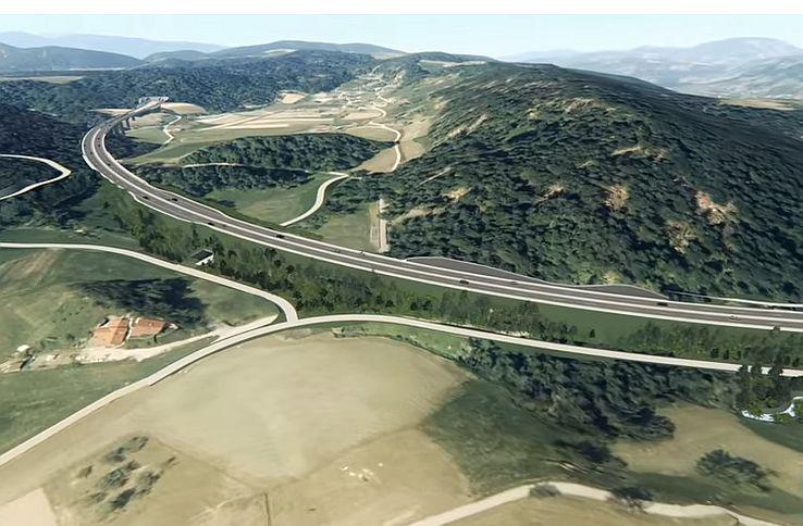 Načrt tretje razvojne osi na odseku od Velenja do Slovenj Gradca. Foto: PNZ