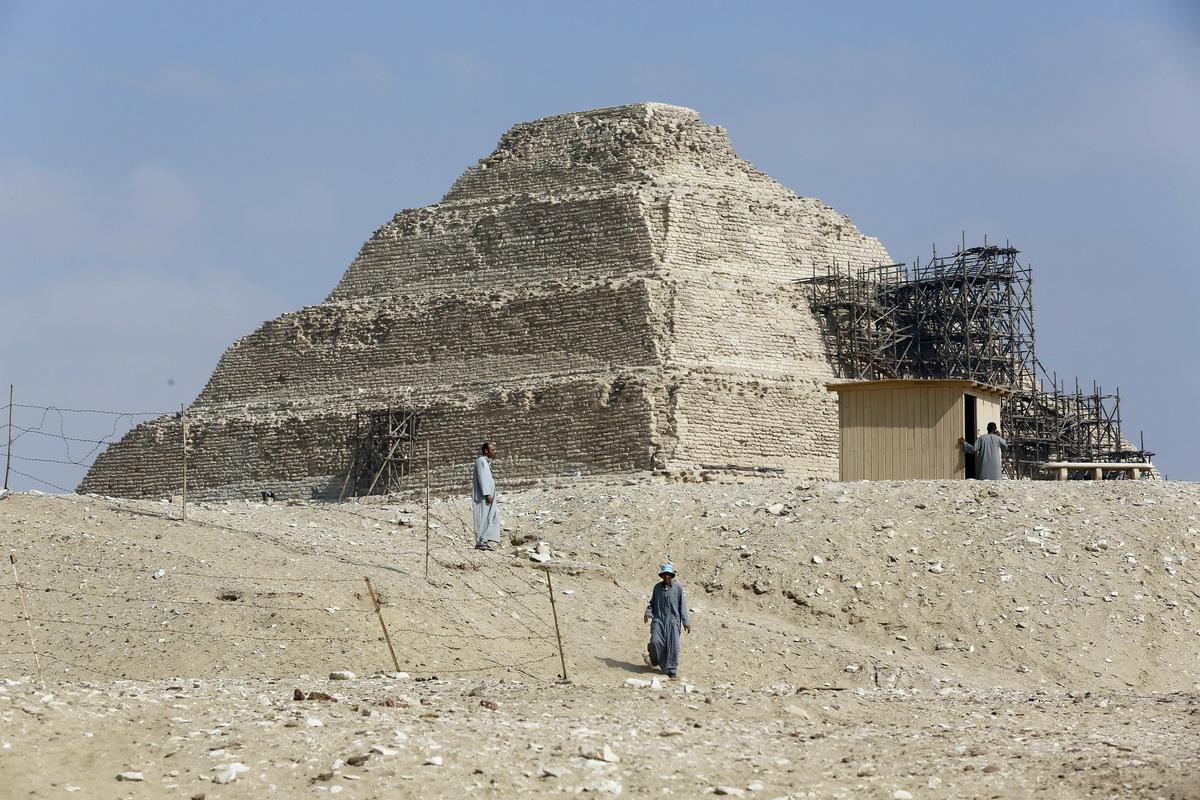 Sakkara is one of the most important burial sites in the entire history of Ancient Egypt, both for pharaohs and for ordinary mortals.  Photo: AP