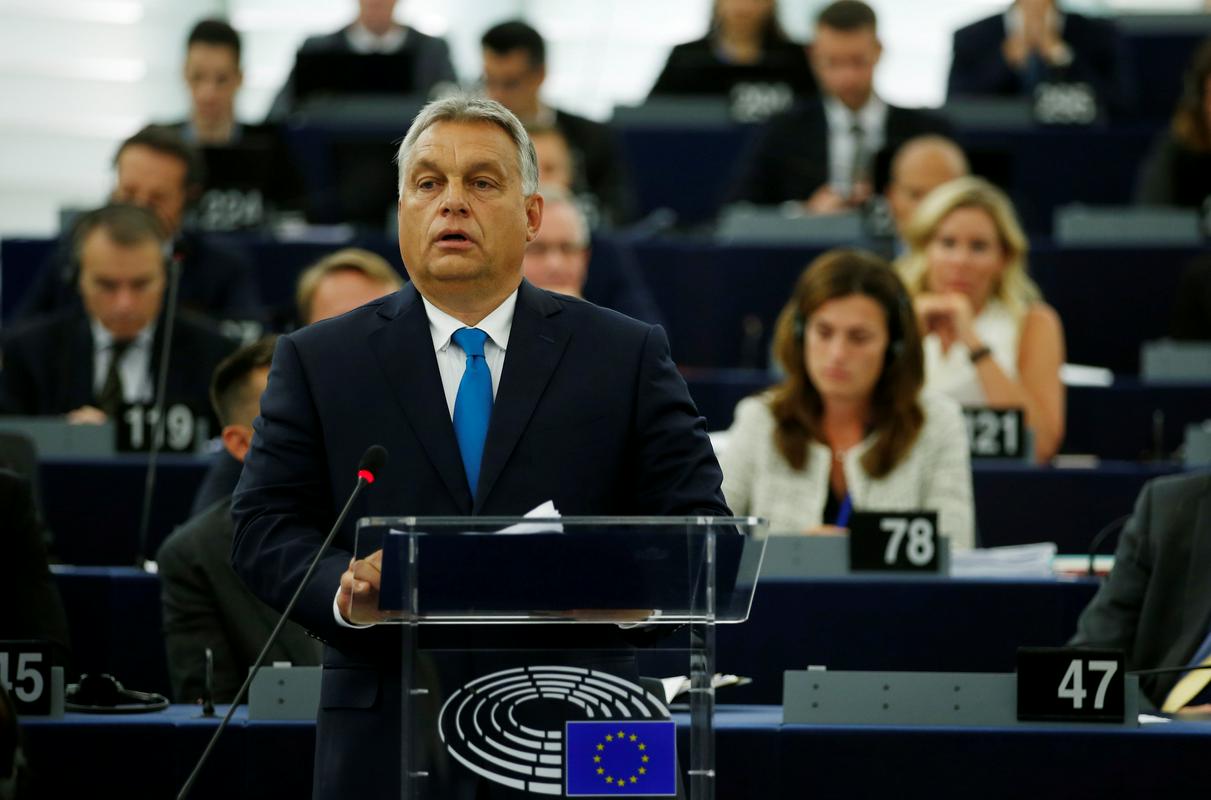 Madžarski premier je ostro zavrnil ugotovitve poročila o kršitvah evropskih vrednot na Madžarskem. Foto: Reuters