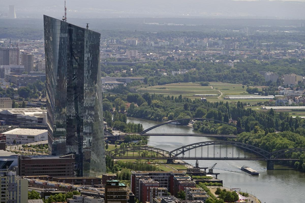 Sedež Evropske centralne banke v Frankfurtu. Foto: EPA