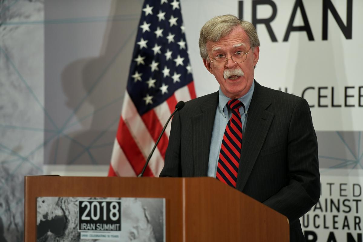 Hasan Rohani je med drugim Washington obtožil, da želi strmoglaviti iransko vlado, sledilo pa je oster odgovor Johna Boltona. Foto: Reuters