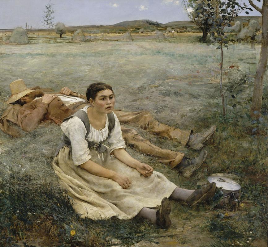 Jules Bastien-Lepage: Počitek po košnji (1877)