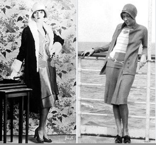 Igralka Louise Brooks (1927) je bila tipična predstavnica t. i. flappers, generacije mladih zahodnih žensk v 20. letih 20. stoletja, ki so nosile krajša krila, bobpričeske, poslušale džez, pile in kadile ter imele bolj sproščen odnos z moškimi. Foto: Wikipedia